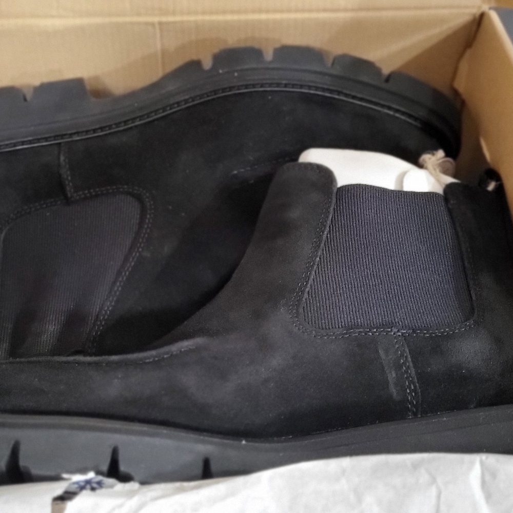 Sofft Womens Black Suede Ankle Boots